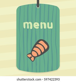 Vector outline food icon on label with hand drawn striped background. Elements for mobile concepts and web apps. Modern infographic logo and pictogram.