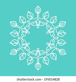 vector outline frame - abstract  template 