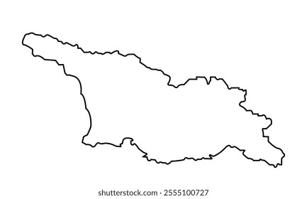 Vector outline georgia 
Icon georgia outline on white background