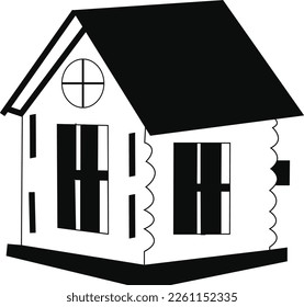 Grafik-Home-Zeichnung der Vektorgrafik 