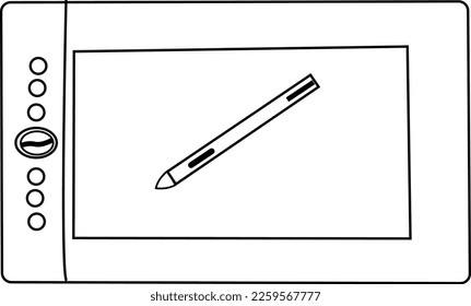 Grafik-Tabulatorzeichnung für Vektorgrafiken