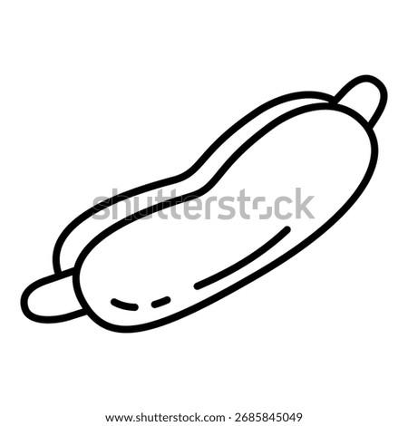 Vector Outline Icon - Hot Dog