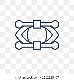  vector outline icon isolated on transparent background, high quality linear  transparency concept can be used web and mobile