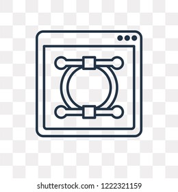  vector outline icon isolated on transparent background, high quality linear  transparency concept can be used web and mobile