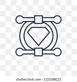  vector outline icon isolated on transparent background, high quality linear  transparency concept can be used web and mobile