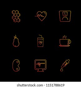 Vector Outline Icon set 9 Icons