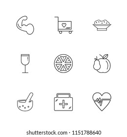 Vector Outline Icon set 9 Icons