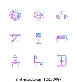 Vector Outline Icon set 9 Icons