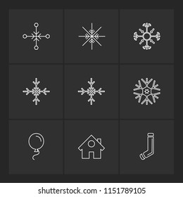 Vector Outline Icon set 9 Icons