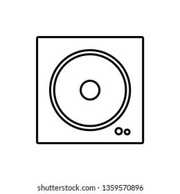 vector outline icon of speaker 