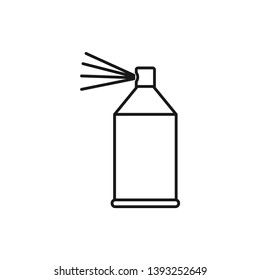 vector outline icon of spray paint 