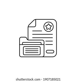 vector outline icon style illustration. EPS 10 file