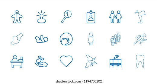 Vector Outline Icons Such As Baby, Table, Heart, Family, Facepalm Emot, Hand Holding Heart, Search Sperm. Editable Human Icons For Web And Mobile.