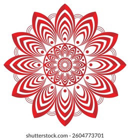 Vector outline mandala decorative and ornamental design for coloring page.vector mandala circles