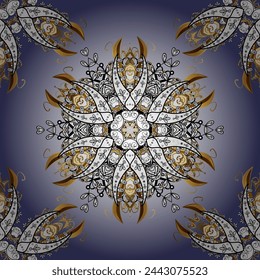 Vector outline Mandala on neutral, violet and white colors. Anti-stress therapy pattern. Unusual flower shape oriental line. Yoga logo, background for meditation poster. Decorative round ornament.