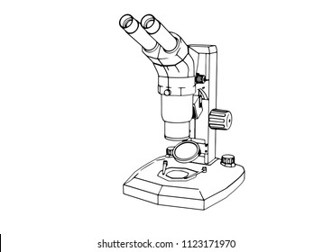 vector outline microscope