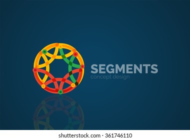 Vector outline minimal abstract geometric logo