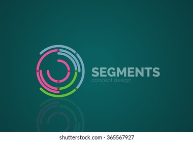 Esquema del vector logotipo abstracto mínimo