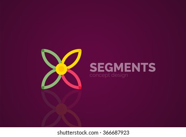 minimales abstraktes geometrisches Vektorgrafik-Logo