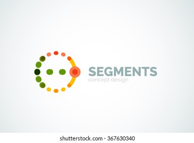 Esquema del vector logotipo abstracto mínimo