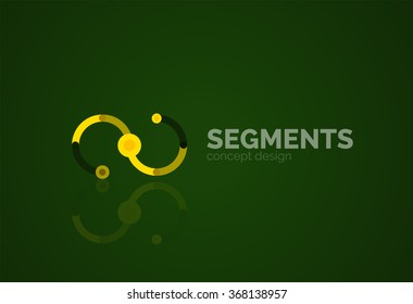 Vector outline minimal abstract geometric logo
