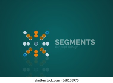 Vector outline minimal abstract geometric logo