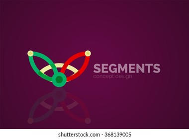 Vector outline minimal abstract geometric logo