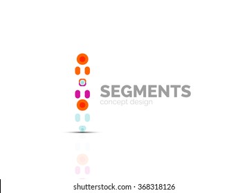 Vector outline minimal abstract geometric logo