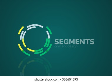 minimales abstraktes geometrisches Vektorgrafik-Logo