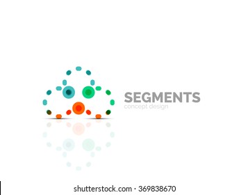 Vector outline minimal abstract geometric logo