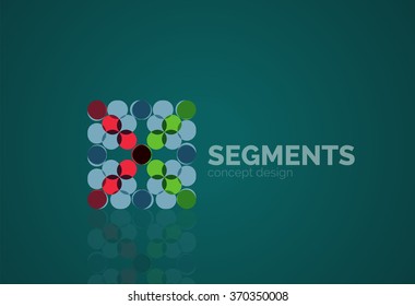 Vector outline minimal abstract geometric logo