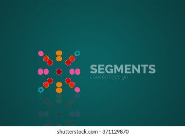 Esquema del vector logotipo abstracto mínimo