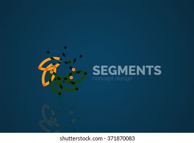 minimales abstraktes geometrisches Vektorgrafik-Logo