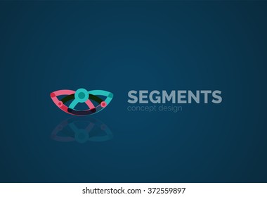 Vector outline minimal abstract geometric logo