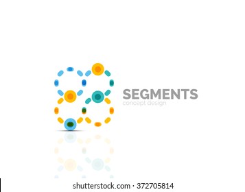 Vector outline minimal abstract geometric logo