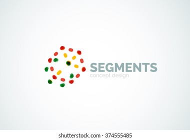 Vector outline minimal abstract geometric logo