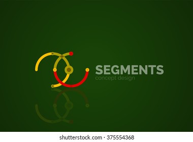 minimales abstraktes geometrisches Vektorgrafik-Logo