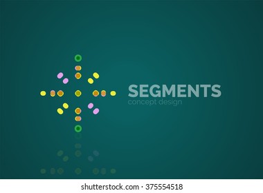 Vector outline minimal abstract geometric logo