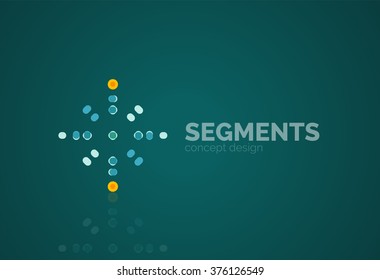 Vector outline minimal abstract geometric logo