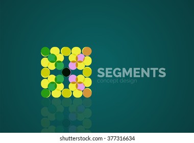 minimales abstraktes geometrisches Vektorgrafik-Logo