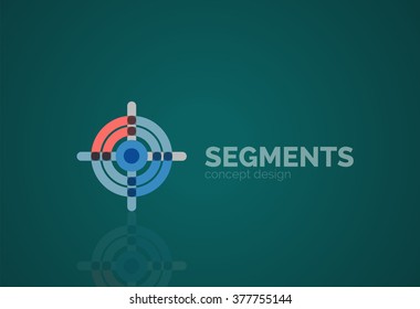 minimales abstraktes geometrisches Vektorgrafik-Logo