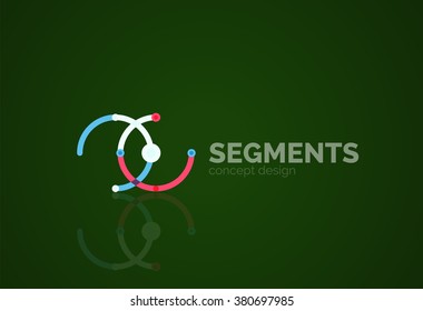minimales abstraktes geometrisches Vektorgrafik-Logo