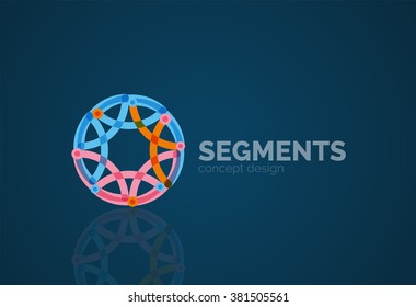 Vector outline minimal abstract geometric logo