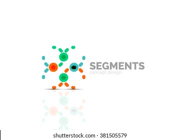 Vector outline minimal abstract geometric logo