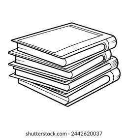  Esquema vectorial de un diseño de icono de catálogo de revista elegante.