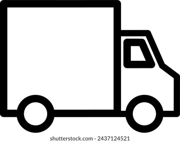 vector outline of a truck