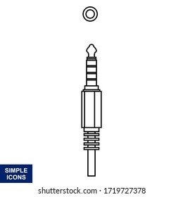 Vektorgrafik des Usb-Symbols mit weißem Hintergrund, Logo-Illustration und Vorlage.
