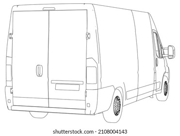 3,030 Van Template Outline Images, Stock Photos & Vectors | Shutterstock