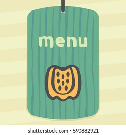 Vector outline yellow sweet pepper vegetable food icon on label with hand drawn striped background. Elements for mobile concepts and web apps. Modern infographic logo and pictogram.