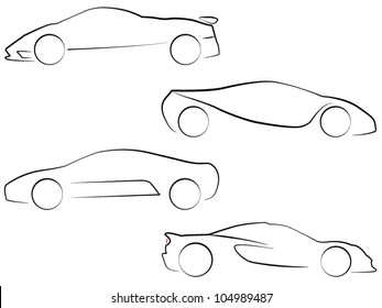 Outline Of A Car Stock Vectors, Images & Vector Art | Shutterstock